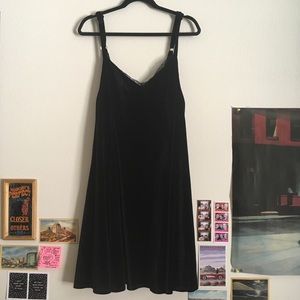 Torrid black velvet dress